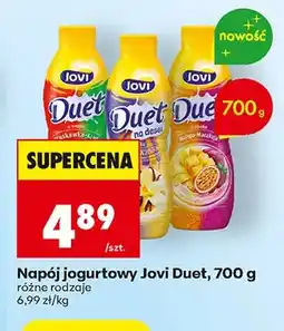 Biedronka Napój jogurtowy Jovi Duet truskawka kiwi oferta