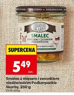 Biedronka Smalec z mięsem i czosnkiem niedźwiedzim Podkarpackie Skarby oferta