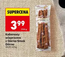 Biedronka Kabanosy wieprzowe z Górna Smak Górno oferta