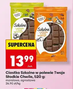 Biedronka Ciastka Szkolne w polewie Twoje Słodkie Chwile morelowe oferta