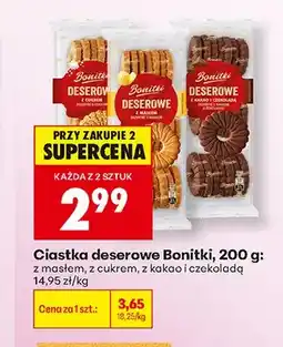 Biedronka Ciastka deserowe Bonitki z masłem oferta