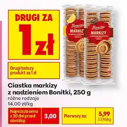 Biedronka Ciastka markizy o smaku cytrynowym Bonitki oferta