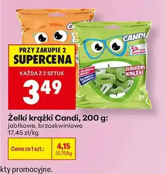 Biedronka Żelki krążki jabłkowe Candi oferta
