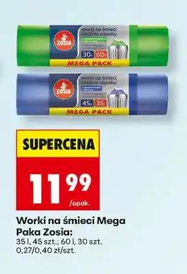 Biedronka Worki na śmieci Mega Paka Zosia oferta