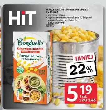 Selgros Warzywa konserwowe Bonduelle oferta