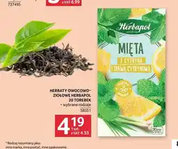 Selgros Herbata owocowo-ziołowa Herbapol Mięta z cytryną i trawą cytrynową oferta