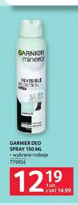 Selgros Dezodorant w sprayu Garnier Mineral Invisible Protection oferta
