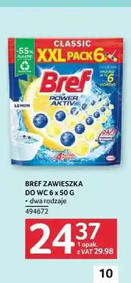 Selgros Zawieszka do WC Bref Power Aktiv Lemon 6-pak oferta
