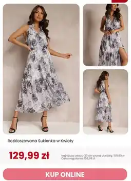 Renee Sukienka rozkloszowana w kwiaty Renee oferta