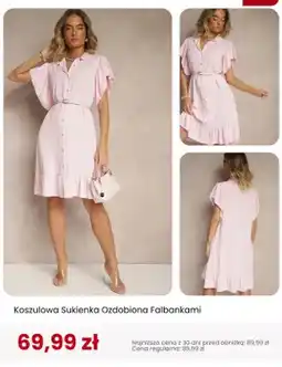 Renee Sukienka koszulowa Renee ozdobiona falbankami oferta