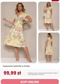 Renee Sukienka kopertowa w kwiaty Renee oferta