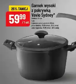 Polomarket Garnek wysoki z pokrywką Vavio Sydney 24 cm oferta