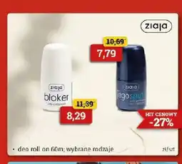 Drogeria Kosmyk Dezodorant roll-on Ziaja Bloker oferta