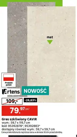Leroy Merlin Gres szkliwiony CAVIR oferta