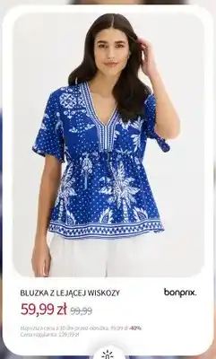 BonPrix Bluzka z lejącej wiskozy Bonprix oferta