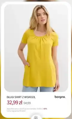 BonPrix Długi shirt z wiskozą Bonprix oferta
