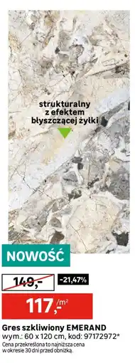 Leroy Merlin Gres szkliwiony EMERAND oferta