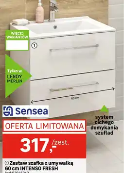 Leroy Merlin Zestaw szafka z umywalką INTENSO FRESH oferta