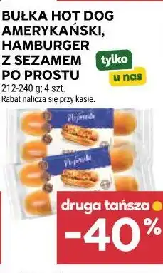Stokrotka Bułka hot dog amerykański, hamburger z sezamem Po Prostu oferta