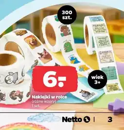 Netto Naklejki w rolce oferta