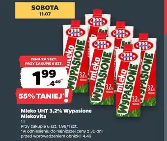 Netto Mleko UHT 3,2% Wypasione Mlekovita oferta