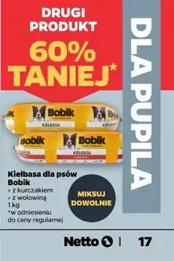 Netto Kiełbasa dla psów Bobik oferta