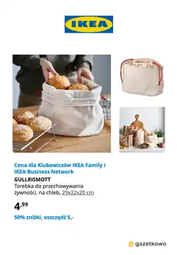 IKEA IKEA GULLRISMOTT Torebka do przechowywania żywności, na chleb, 29x22x20 cm oferta