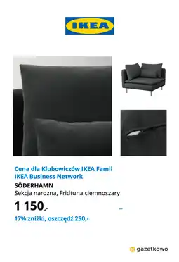 IKEA SÖDERHAMN Sekcja narożna, Fridtuna ciemnoszary oferta