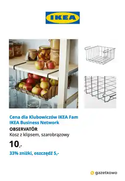 IKEA IKEA OBSERVATÖR Kosz z klipsem, szarobrązowy oferta