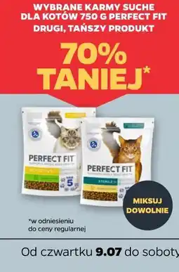 Netto Wybrane karmy suche dla kotów 750 g Perfect Fit oferta