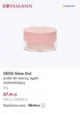 Rossmann DESSI Glow Out puder do twarzy, sypki, rozświetlający oferta