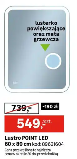 Leroy Merlin Lustro POINT LED oferta