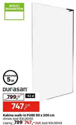Leroy Merlin Kabina walk-in PURE oferta