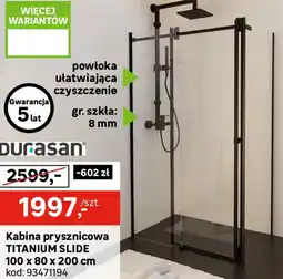 Leroy Merlin Kabina prysznicowa TITANIUM SLIDE oferta