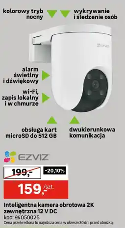 Leroy Merlin Inteligentna kamera obrotowa 2K zewnętrzna 12 V DC oferta