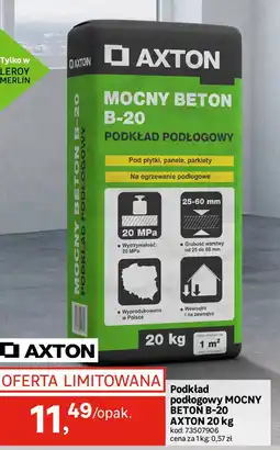 Leroy Merlin Podkład podłogowy MOCNY BETON B-20 AXTON oferta