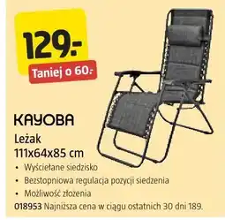 Jula Leżak 111x64x85 cm oferta