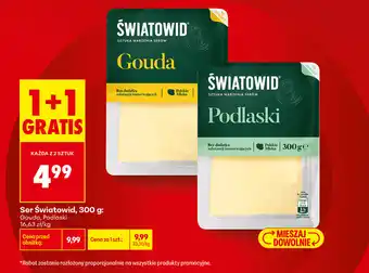 Biedronka Ser Światowid, 300 g: Gouda, Podlaski oferta