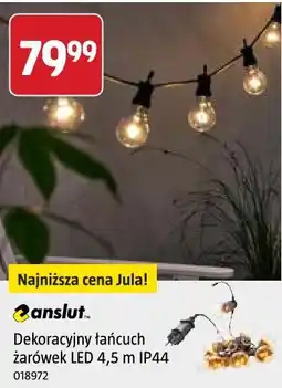 Jula Anslut Dekoracyjny łańcuch żarówek LED 4,5 m IP44 oferta