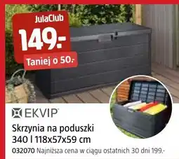 Jula EKVIP Skrzynia na poduszki 340 l 118x57x59 cm oferta