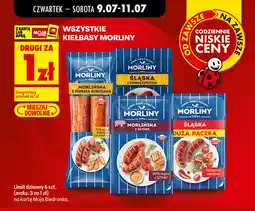 Biedronka Wszystkie kiełbasy Morliny oferta