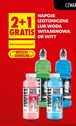 Biedronka Napoje izotoniczne lub woda witaminowa Dr Witt oferta