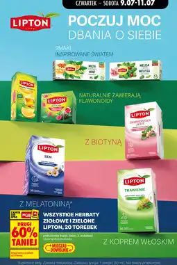 Biedronka Wszystkie herbaty ziołowe i zielone Lipton oferta