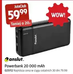 Jula Anslut Powerbank 20 000 mAh oferta