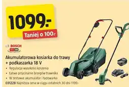 Jula Bosch Akumulatorowa kosiarka do trawy + podkaszarka 18 V oferta