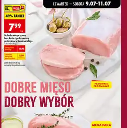 Biedronka Schab wieprzowy bez kości pakowany próżniowo Kraina Mięs oferta