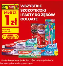 Biedronka Wszystkie szczoteczki i pasty do zębów Colgate oferta