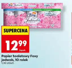 Biedronka Papier toaletowy Foxy jedwab, 10 rolek oferta