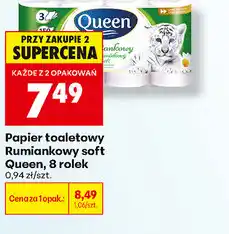 Biedronka Papier toaletowy Rumiankowy soft Queen, 8 rolek oferta