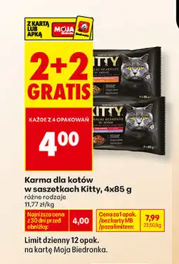 Biedronka Karma dla kotów w saszetkach Kitty oferta